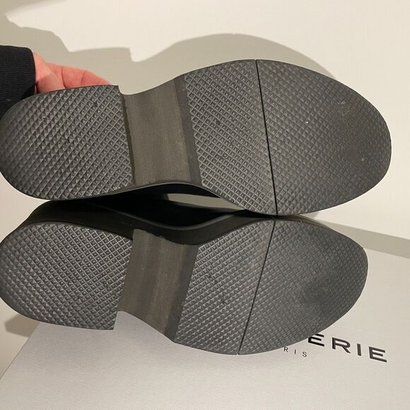 NEW w/ box Clergerie Paris Albane Black Stretch Block Heel Mid Ankle Boot 37.5/7 - Picture 7 of 10